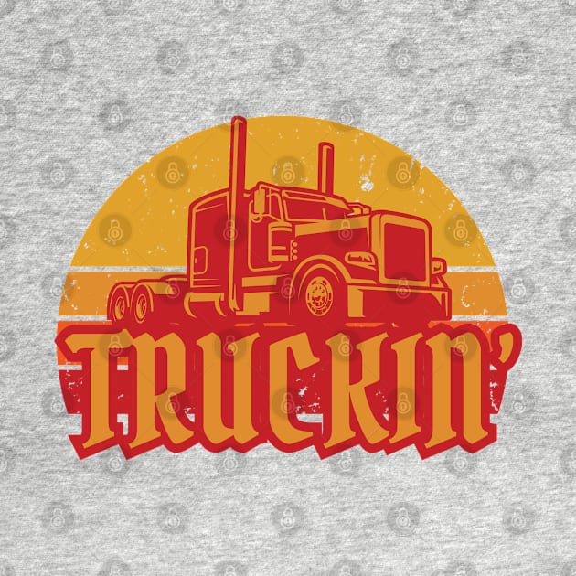 Trashy Trucker 'Truckin' Vintage Sunset Rig by DreamySteve's